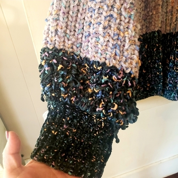 KORI America Mutlticolored Lose Knit ted  Oversized Cardigan‎ Womens Size M/L - Picture 7 of 12